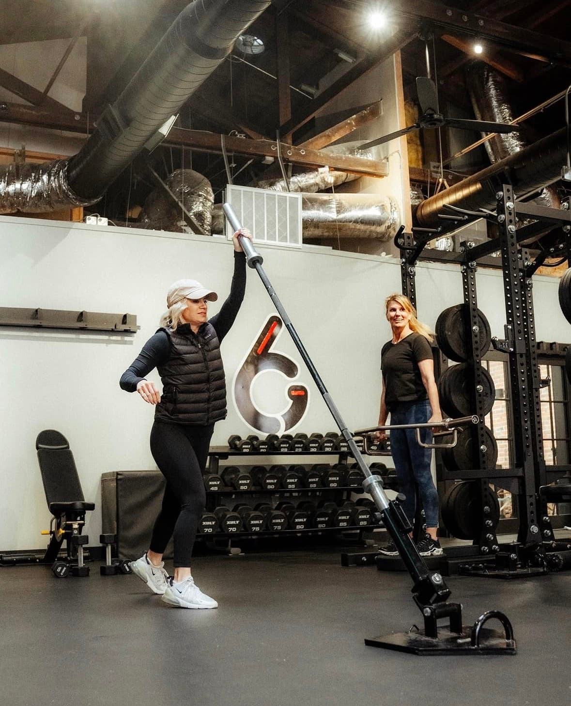 Adult client training with a G6 coach in the Sacramento Midtown facility
