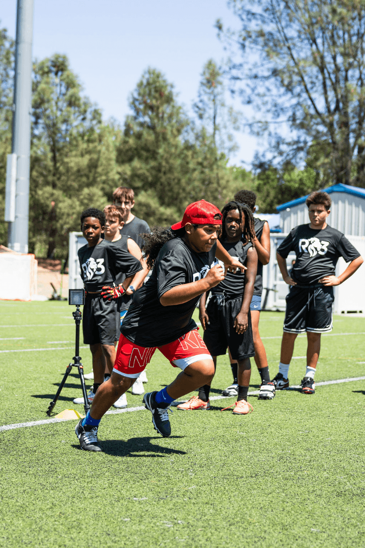 Team drill session in progress at G6 Performance Sacramento